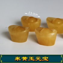 Natural beige jade ingots placed in front of the urn alloys mens and womens shrouds burial supplies in the mourning hall and funerary objects