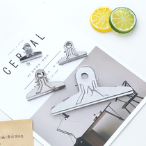Stainless Steel Folder Iron Clamps Bill Clip Dovetail Clip Stationery Office Supplies Clip Small Big long tail ticket clip