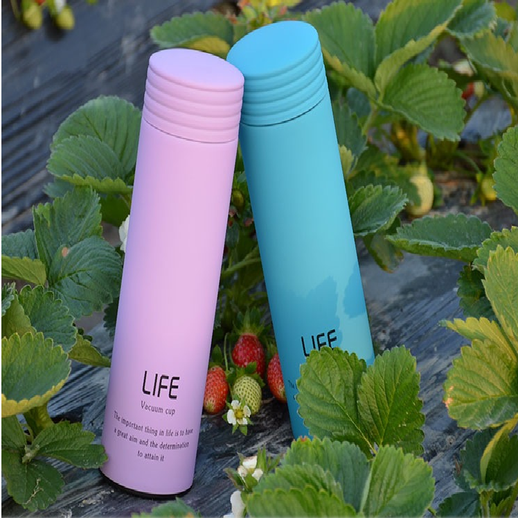 24-hour thermos cup stainless steel vacuum double-layer cup Gift promotion Business office fashion straight cup