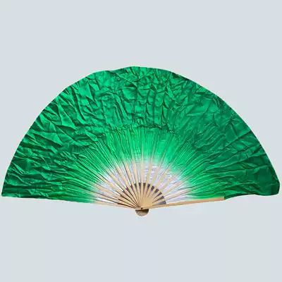 A green leaf dance fan professional double-sided silk dance fan dance fan dance fan square dance promotion
