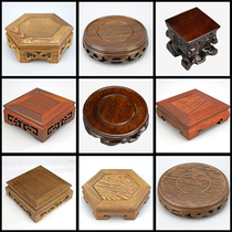 Solid wood pot holder base Tea set rack Teapot rack Pot care pot pad insulation Purple sand pot Chengmu tea ceremony zero matching