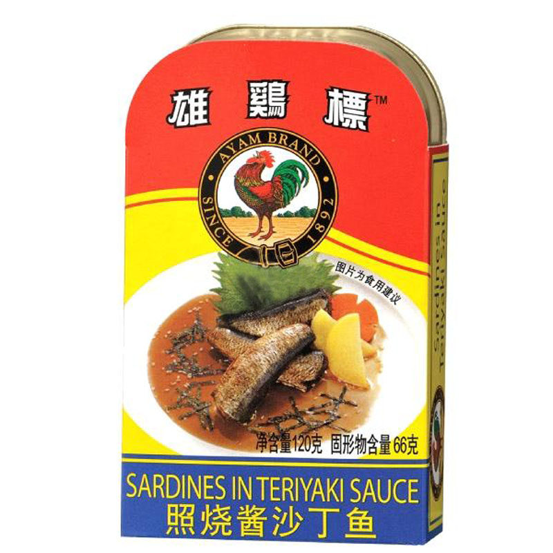 【天猫超市】泰国进口雄鸡标照烧沙丁鱼120g/罐