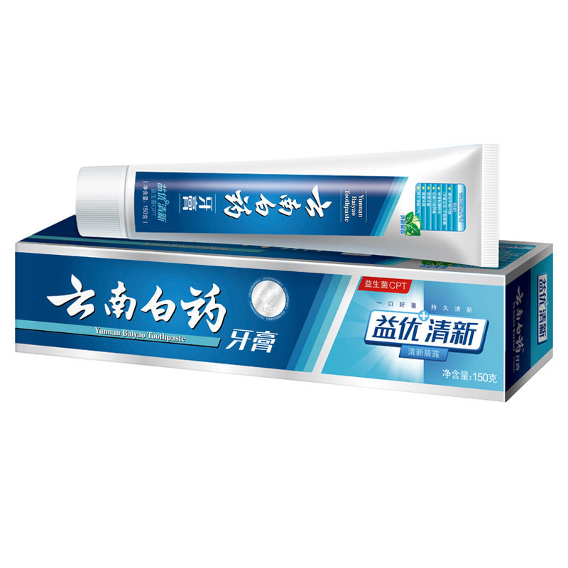 【天猫超市】云南白药牙膏益优 清新150克（清新晨露）去口臭