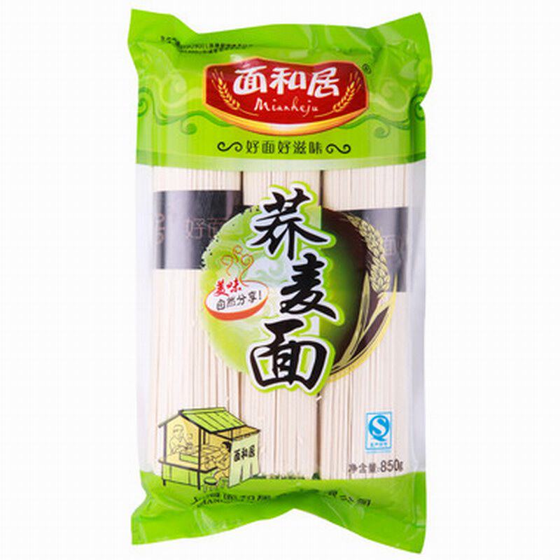 【天猫超市】面和居 面条 挂面 荞麦面850g/袋 荞麦芳香 健康美味