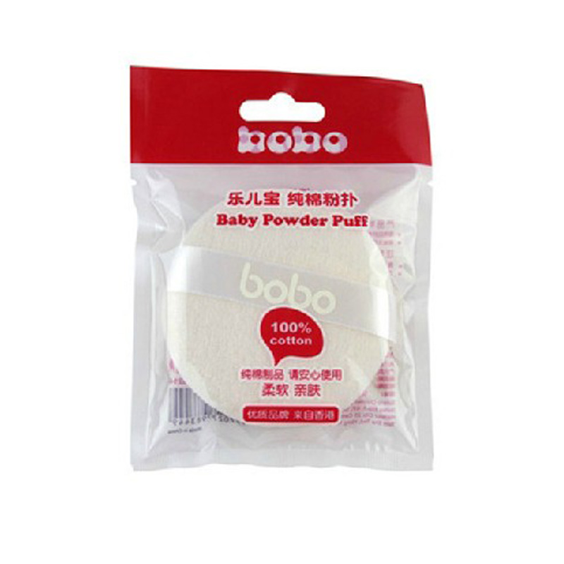 【天猫超市】bobo乐儿宝 婴儿粉扑 纯棉 柔软亲肤爽身粉专用BQ214