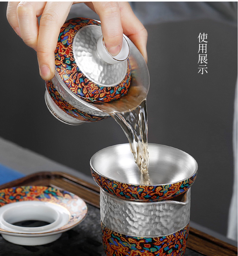 By patterns silver mesh filter holder) tea strainer individuality creative home tasted silver gilding fittings of ceramic tea set