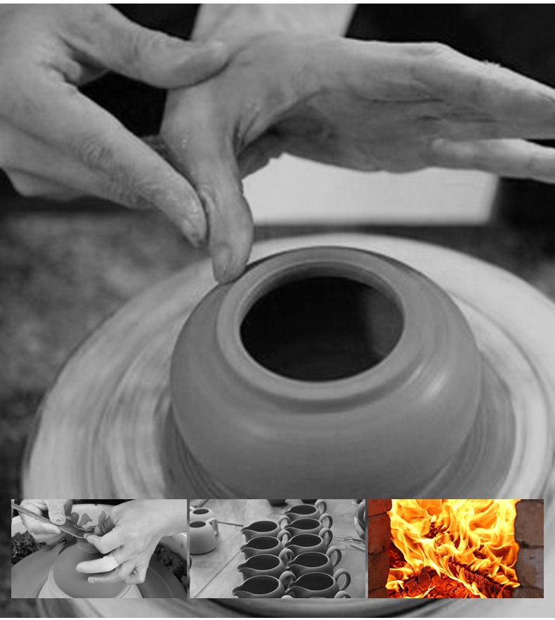 Ceramic masters who the plant ash little teapot one kung fu tea set single pot cracked by hand can have tea