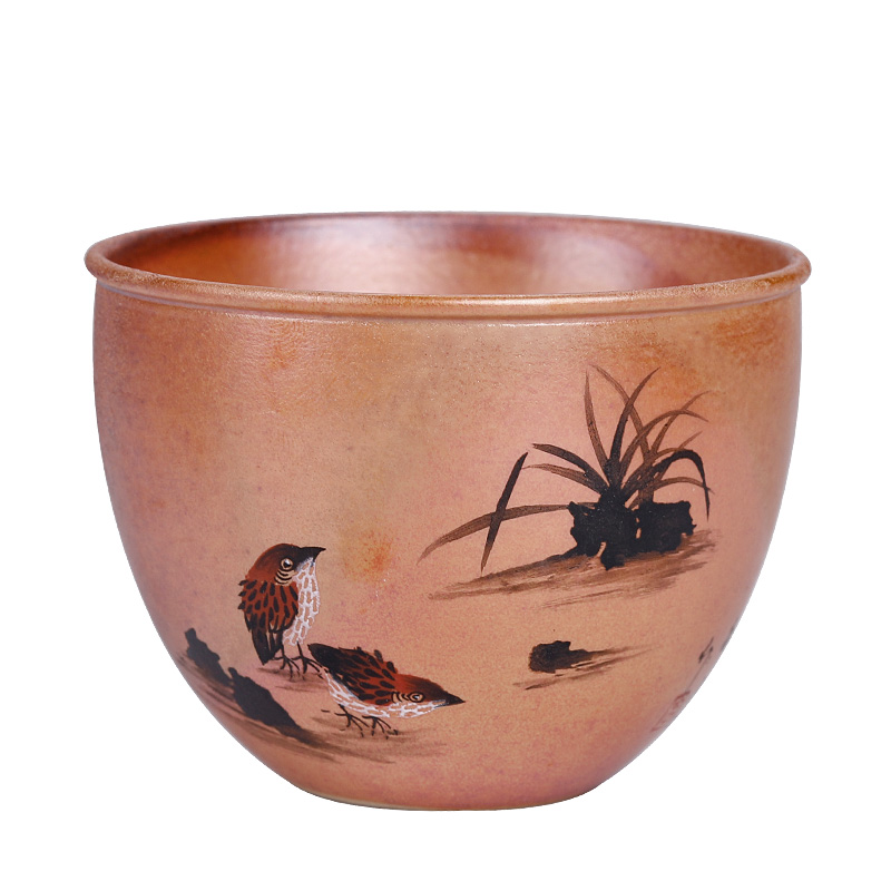 Jingdezhen firewood hand - made master cup pure manual sample tea cup single cup large natural dust move variable tea cups