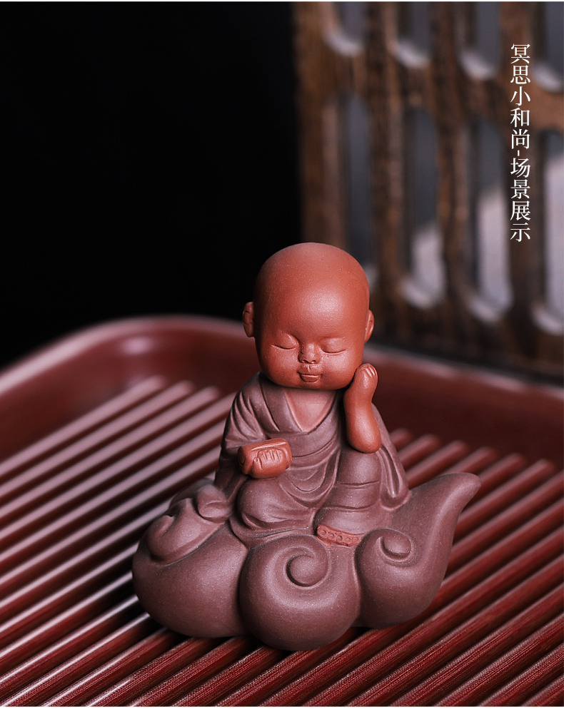 Purple sand tea for its ehrs spoil the young monk zen tea table is placed lovely tea play the little novice monk home decoration interesting products