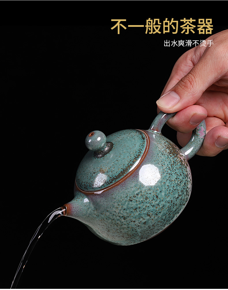 Jin jun porcelain quality goods is one little teapot with a tea teapot MiaoXingWei hand undressed ore glaze up xi shi pot