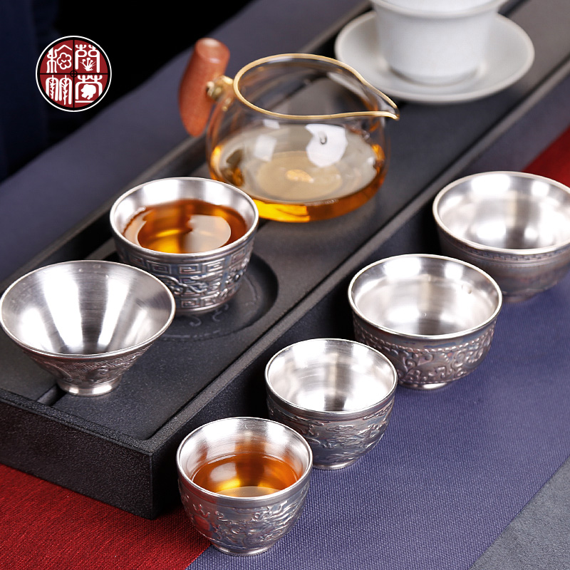 Kongfu master mugs restoring ancient ways is a single male coppering. As silver tea cup single fullness cups of tea a cup of tea