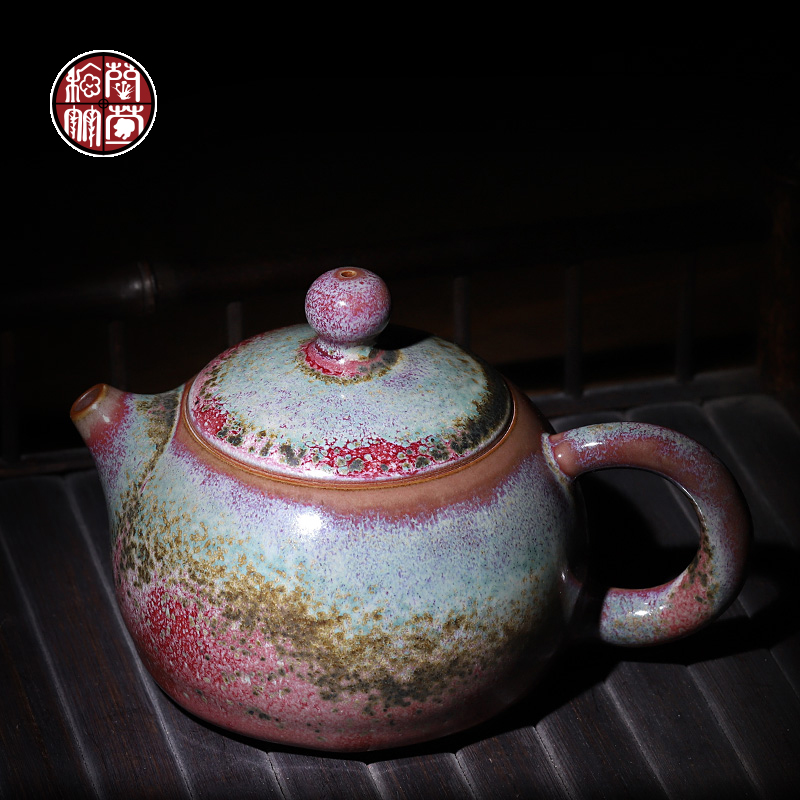 Jin jun porcelain quality goods is one little teapot with a tea teapot MiaoXingWei hand undressed ore glaze up xi shi pot