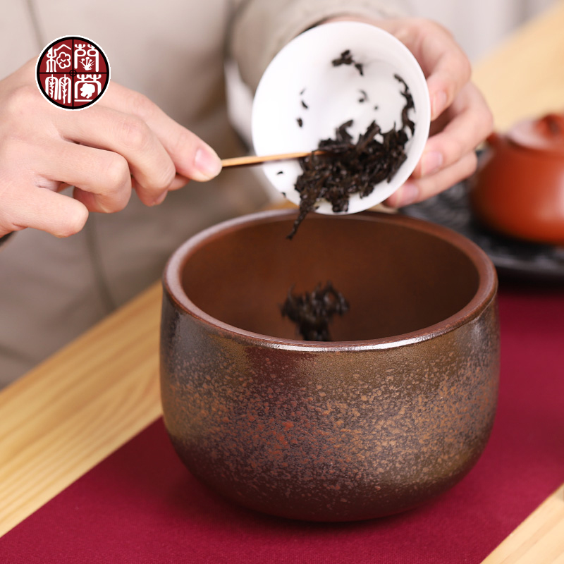 Tea to wash large Japanese zen water jar coarse TaoFang wash cup vessels of household Tea accessories in hot waste water bucket