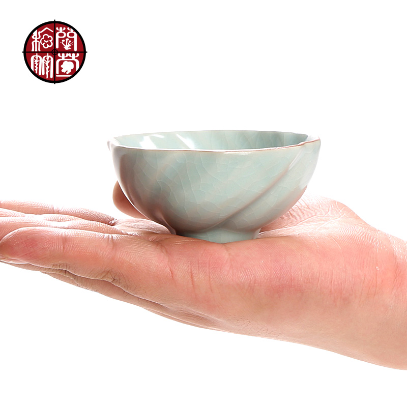 Hand draw on your up kung fu tea masters cup small ceramic tea cup tea household simple individual cup of restoring ancient ways
