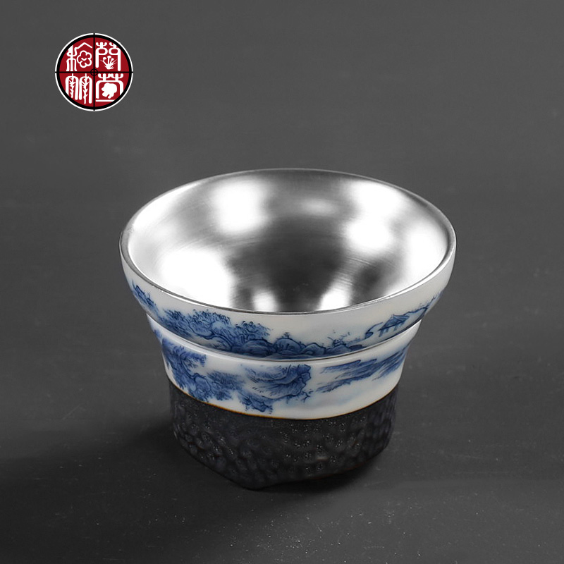 Tasted silver gilding the was kunfu tea screen filter holder, household isolator tea tea accessories make tea tea strainer ceramics