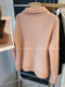 Half zipper! Korean Dongdaemun temperament warm thickened wool mohair pullover sweater for women