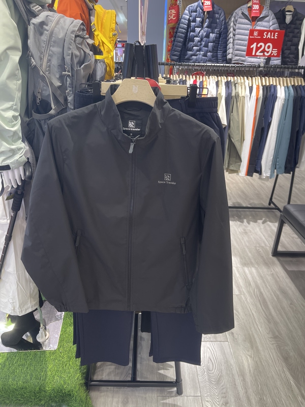 Space Traveler's New Outdoor Sports and Leisure Stand-Collar Jacket Men's Thin Jacket 165 Model