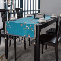 New Chinese table cloth cover cotton linen fabric Chinese style classical rectangular oval tablecloth table cloth table mat