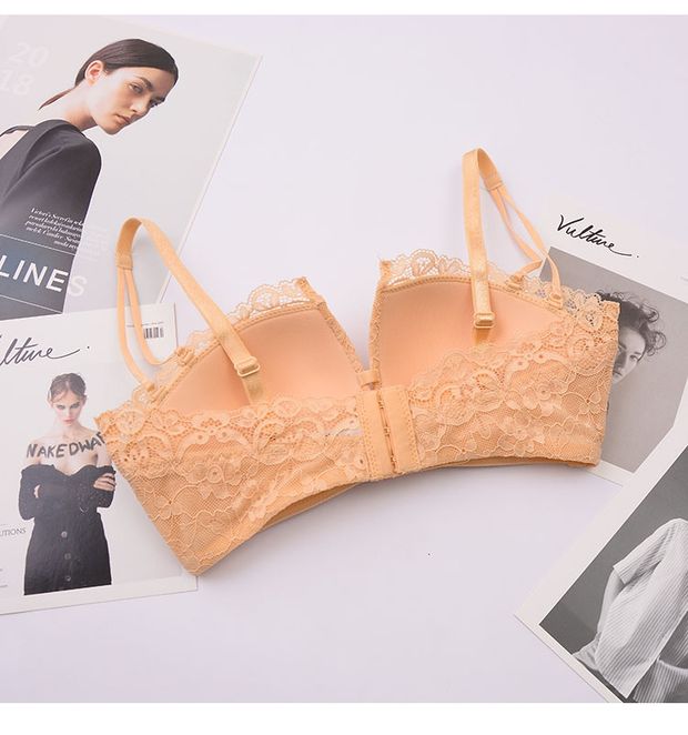 [Đồ lót nhà bếp] H ~ 28 AB pass cup Cup bốn góc điều chỉnh ren tập hợp bra bra bra nhỏ áo thể thao