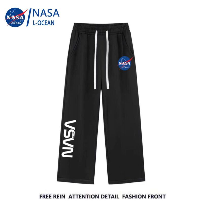 Nasa Spring, Autumn and Summer Student Casual Pants for Men and Women, Loose Printed Wide-Leg Straight Long Pants for Couples and Older Children Nasa Spring, Autumn and Summer Student Casual Pants for Men and Women, Loose Printed Wide-Leg Straight Long Pants for Couples and Older Children