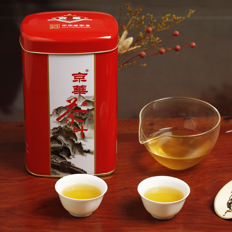 【中华老字号】京华 特级浓香型茉莉花茶罐装200g 19.9元包邮(59.9-40元券)