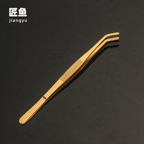 Stainless steel thickened tea clip Kung Fu household tea tweezers non-slip tea cups tea leaf clips tea ceremony tea accessories