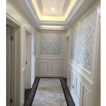 Solid Wood Baking Varnish Care Wall 4 TV Background Wall Baking Varnish Background Wall Image Wall Top Line Waist Line