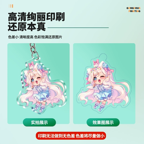 Акриловый мультяшный брелок, делается под заказ