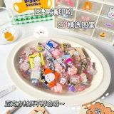 Индивидуальные акриловые таблетки 2 см. Маленькие кусочки пластины DIY Прозрачный двойной противоположный половой пятно 4 см. Гуманоидный орнамент.