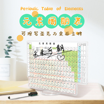 Periodic table of elements color love learning rewritable acrylic desktop ornaments can be customized display cards