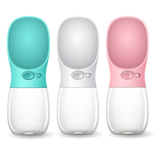 Pet outing kettle, dog drinking bottle, portable drinking water feeder, dog walking cup, cat and dog outdoor supplies