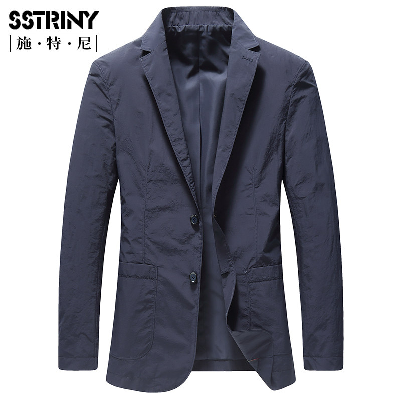 Schtney men's clothing spring casual suit men's 2022 slim fit suit men's cotton single western blouse jacket