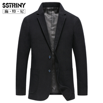 Stney mens 2020 autumn and winter mens casual suits middle-aged business suit Cotton single cotton cotton coat men