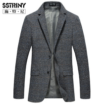 Stney autumn and winter mens wool casual suit thickened woolen suit slim suit slim woolen single West mens coat