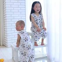 ins baby sleeping bag summer thin anti-shock child anti-kick air-conditioned room baby vest sleeping bag gauze
