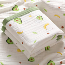 Newborn baby bath towel cotton gauze super soft absorbent bath towel newborn baby baby cartoon big towel quilt