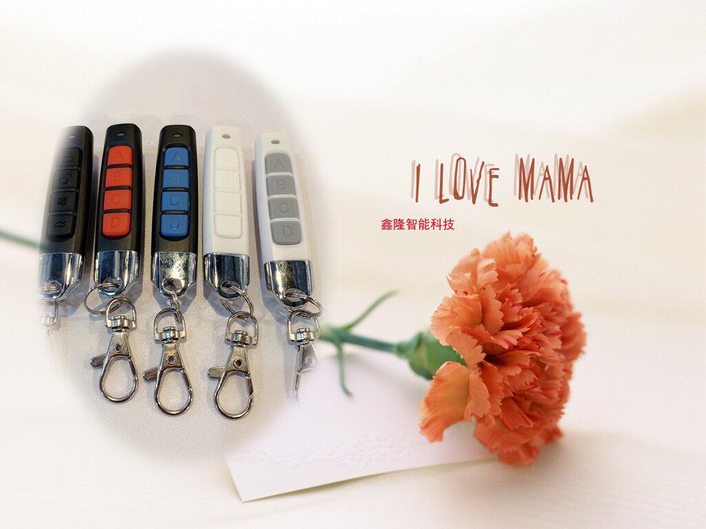 Garage Door Remote Control Universal New Super Strong Fixed Code Pair Torture Rolls Curtain Door Upscale Black Mini Finger Type