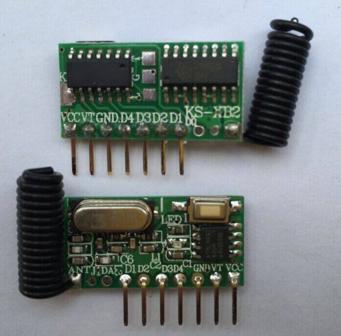 New learning-type receiving module with decoding 4-way wireless receiving remote control switch wireless acceptance module