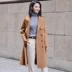 Ou Yushi 2018 mùa thu và mùa đông mới của phụ nữ áo len cashmere hai mặt cho nữ - Áo len lót đôi