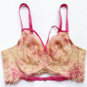 Branded lace ultra-thin sponge-free soft steel ring push-up adjustable top support anti-sagging women's underwear 2209