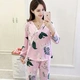 Phiên bản Hàn Quốc của đồ ngủ nữ dài tay mùa thu cotton cho học sinh có thể mặc phim hoạt hình mùa xuân và mùa hè hai mảnh phù hợp với dịch vụ gia đình