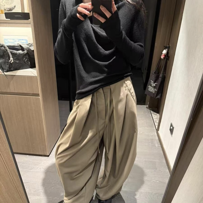 In-Stock Correct Version Niche Design Dress Pants Wide-Leg Paratrooper Pants Wrinkle-Resistant Drapey Loose Casual Pants Long Pants In-Stock Correct Version Niche Design Dress Pants Wide-Leg Paratrooper Pants Wrinkle-Resistant Drapey Loose Casual Pants Long Pants