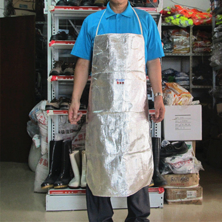 Amberley high temperature resistant aluminum foil fireproof industrial high temperature 1000 degree welding apron is on sale for a limited time