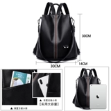 Трендовый белый рюкзак, универсальная сумка через плечо, анти-кража, в корейском стиле, подходит для студента