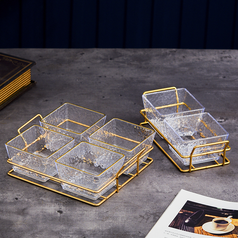 Nordic ins Plastic Fruit Tray Bar Ktv Foot Bath Beauty Salon Commercial Display Tray Acrylic Snack Plate Divided Tray