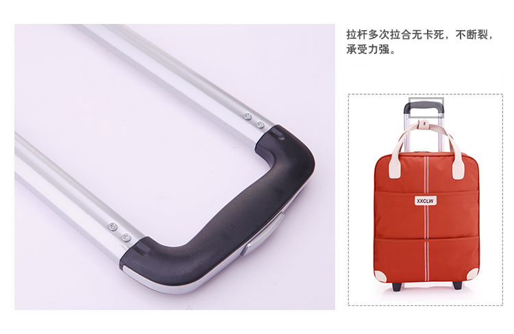 Xe đẩy túi du lịch túi nữ túi duffel xách tay công suất lớn nam tay ngắn khoảng cách vành đai kéo rod được sản xuất gói nội trú túi du lịch loại lớn