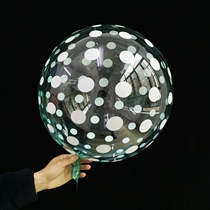 (E brand)18-inch bobo ball printed polka dot transparent balloon wedding birthday party shopping mall floating decoration