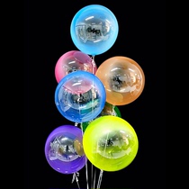 (E brand)Gradient bobo ball 18-inch printed round sweet ring shopping mall store hanging decoration outdoor photo