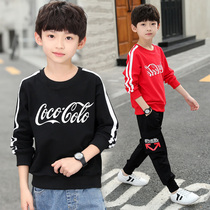 Boy spring long sleeve Han edition of large boy tops childrens casual suit spring and autumn wear