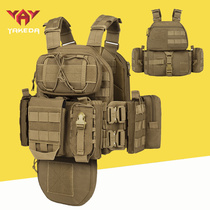 wargame tactical vest molle quick release cpc vest chest hanging accessories waist bag side waist yakoda suit